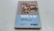 CATALOGO RICAMBI MOTORE TIPO 203A/61 - FIAT 682N2-682T2- 1965