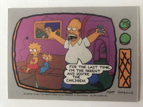 The simpsons topps 1990 - the,