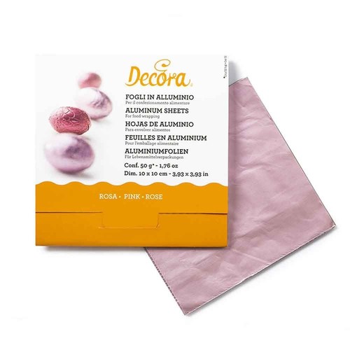 Fogli alluminio rosa - alluminio,