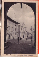 CARTOLINA  PISA CITTA'  VIAGGIATA 1936 PIAZZA DEI CAVALIERI E CHIESA RARA VEDUT