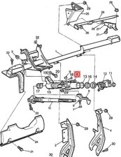 SAAB 900/900NG PIANTONE COLONNA DELLO STERZO OEM 4379327