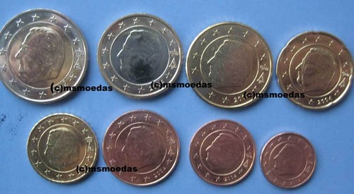 Belgio kms monete euro - monete, da