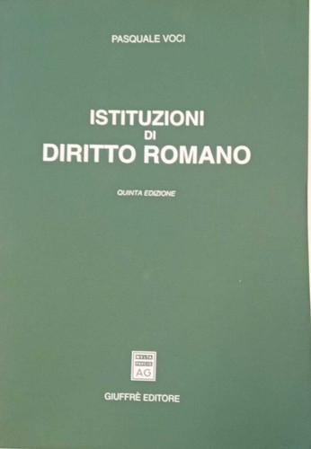 Istituzioni diritto romano - di,
