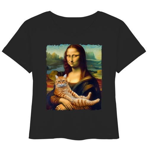 Shirt monna lisa - con, gatto