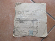 1874 SOMMA VESUVIANA Pagamento Imposte terreni Fabbricati Marca da bollo