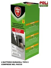 TRAPPOLA ELETTRICA PER TOPI RATTI TIPO GRANDE VICTOR PROTECT HOME SBM CON 4 PILE