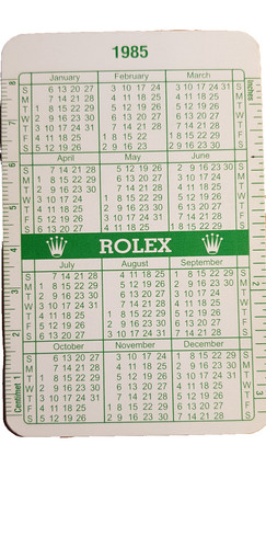 Rolex calendario vintage - calendario,