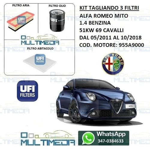 Kit tagliando filtri ufi - filtri,