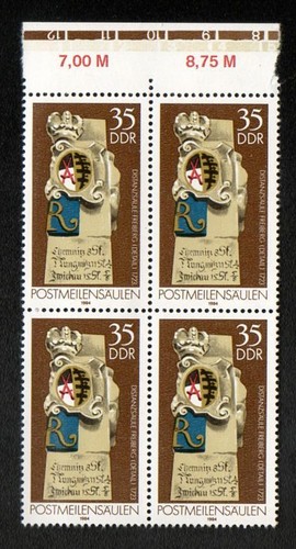 Ddr 1984 postmeilensäulen - 1984,