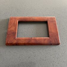 Ave placca 3 moduli Sistema 45 colore Legno in metallo pressofuso AVE Ottima