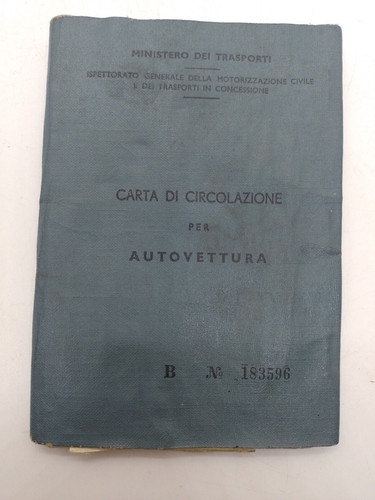 Libretto circolazione lancia - libretto,