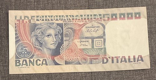 Italia banconota lire 50 000 - italia,
