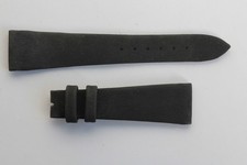 Bracelet montre Universal Genève noir 18 mm vintage (66063)