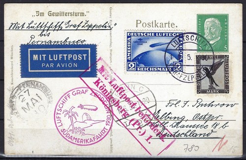 Cartolina zeppelin 438 - zeppelin,
