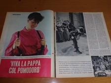 RITA PAVONE ANNO 1964 clipping articolo GIAN BURRASCA PAPPA AL POMODORO