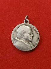 MEDAGLIA devozionale Papa Pio XI. - placcata argento - Rara!
