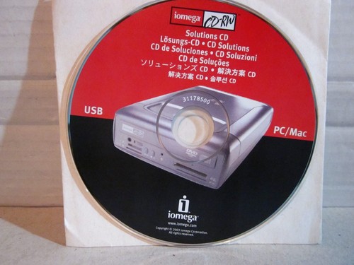 Iomega solutions driver - iomega, cd-rw