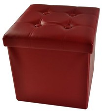Ecopelle pouf contenitore