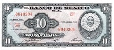 MESSICO MEXICO 10 PESOS  ANNO