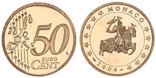 Monaco cent moneta - monaco, in