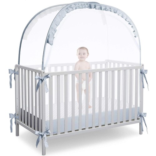 Tenda per culla con cerniera