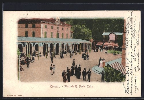 Cartolina recoaro piazzale r - cartolina,