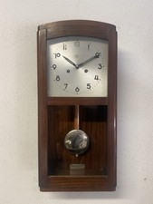 ANTICO OROLOGIO A PENDOLO Junghans A CORDA CASSA IN LEGNO MECCANICO