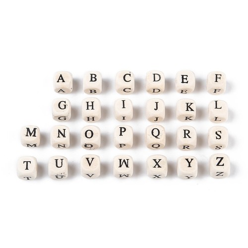 100x cubo alfabeto legno - 100x,