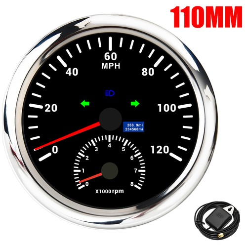 Tachimetro gps 110mm 120mph - gps, 0-120mph