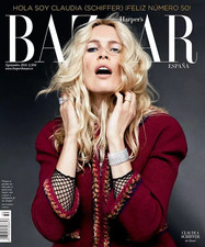 CLAUDIA SCHIFFER Vlada Roslyakova HARPER'S BAZAAR Magazine Spain September 2014