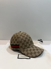 $540 Gucci Men Hat Canvas GG