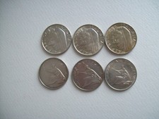 ITALIA LOTTO  6 MONETE DA LIRE