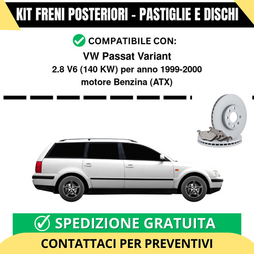 Kit freni posteriori per - posteriori,