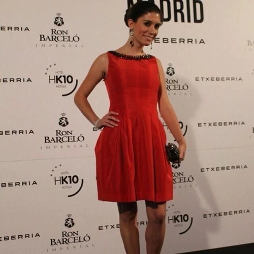 Zara vestito rosso tulipano - vestito,