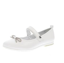 Asso Ballerine Con Strappo Bianco - Junior Scarpe Ragazza Ballerine
