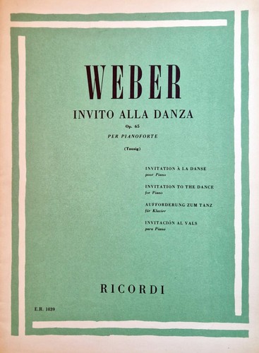 Weber invito alla danza - weber, .