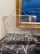 Borsa Hermes in vinile trasparente Kelly