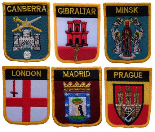 World capital cities shield - capital,