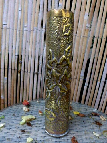 Ww1 trench art vase collector - ww1,