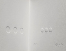 Libro d'artista di Turi Simeti(1929-2021), con quattro rilievi firmati numerati