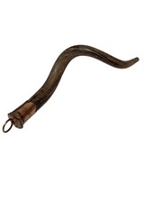 ANTICO CORNO  Pendaglio FINE 700 CAPSULA ORO 9 KT talismano  Lunghezza 10 Cm ca.