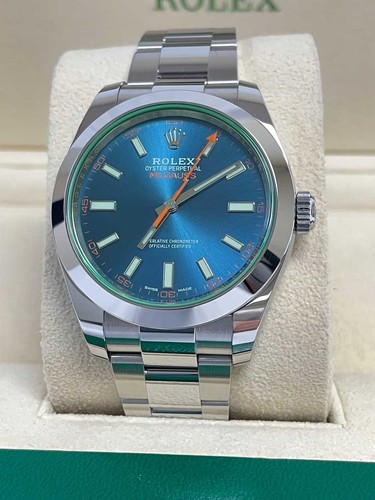 Rolex milgauss blu 116400 - blu,