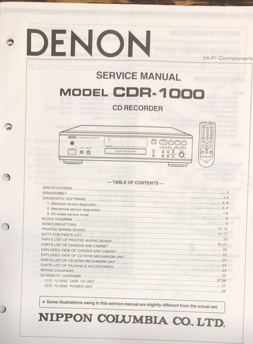 Denon cdr 1000 registratore - cdr-1000,