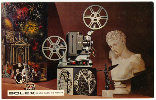 Cartolina bolex 8mm cinepresa - cartolina, "bolex