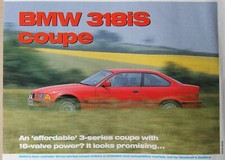 Original 1992 BMW 318iS COUPE  Autocar magazine road test