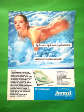 RITAGLIO DI GIORNALE CLIPPING JACUZZI WHIRPOOL DA COLLEZIONE ANNI 80 - (171)
