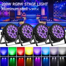 U'King 200W PAR 18 LED RGBW DMX effetto luce palcoscenico faretto faro