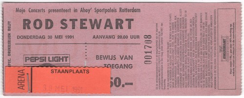 Biglietto rod stewart 91 - biglietto,