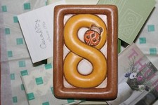 THUN,  "Formella numero civico , Dimensioni  10x7 cm.Idea regalo. "8"