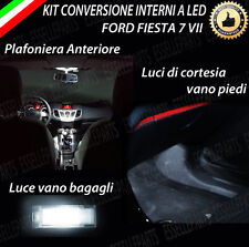 KIT FULL LED INTERNI FORD FIESTA 6 ST 2014 COMPLETO + COPPIA LED TARGA 6000K